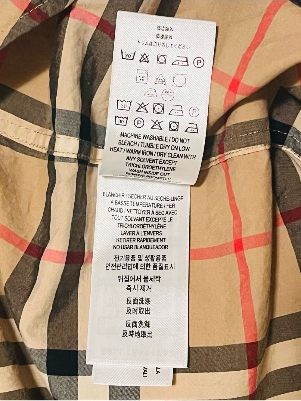 Burberry London England Nova Check Plaid Button Shirt Men’s Large - Picture 5 of 5